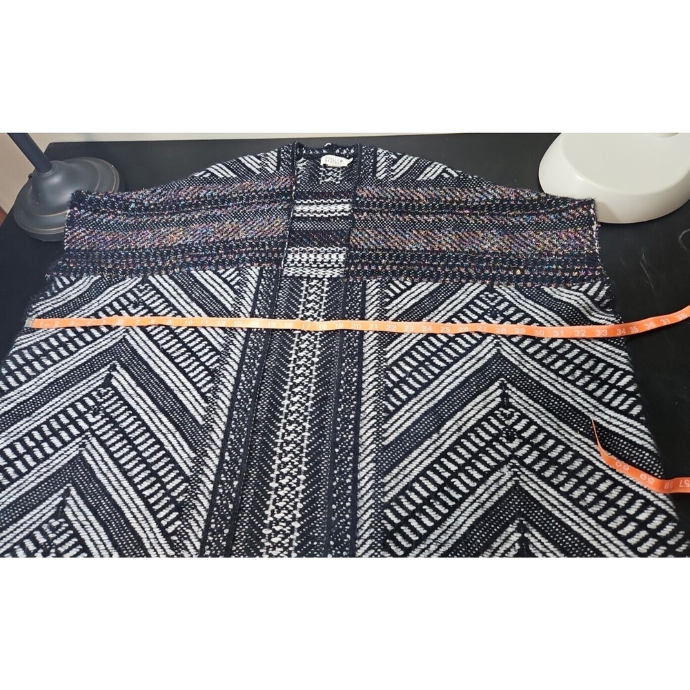 Anthropologie Molly Bracken EUC Wrap Sweater Cardigan Poncho M/L‎ Bohemian Aztec - Picture 13 of 16